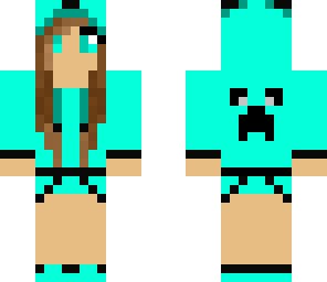 blue panda girl