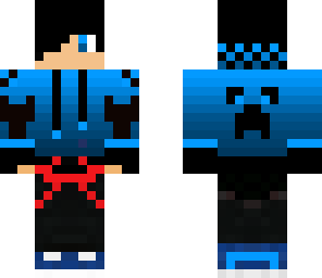 blue hoodie