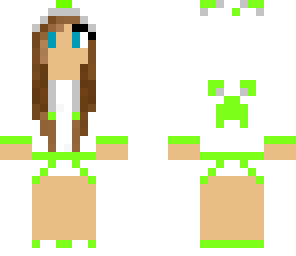 green panda girl