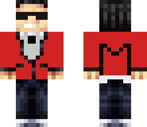 red suited psy