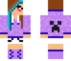 laveder creeper hoodie-scene girl