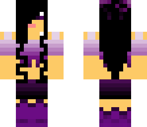purple gradient girl
