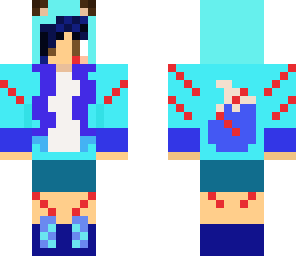blue fox with scars