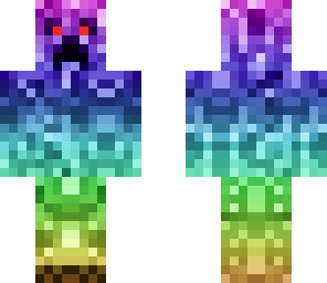 demon rainbow creeper with head phones