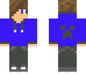 blue hoodie