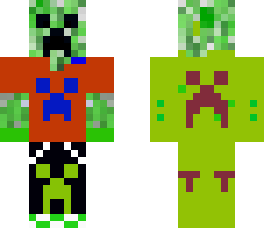 creeper with creeper clothes
