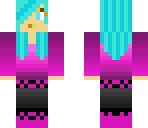 fixed blue hair emo girl