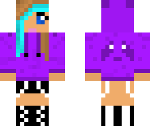 purple panda hoodie