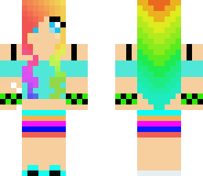 rainbow with headphones