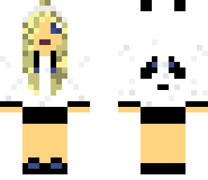 blonde panda hoodie