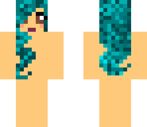 blue hair girl base