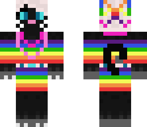 rainbow cat girl