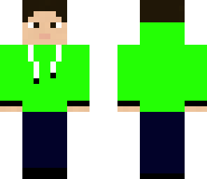 green hoodie man
