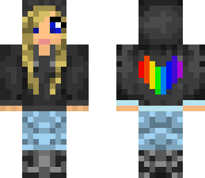 pretty rainbow girl