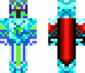 blue and green knight