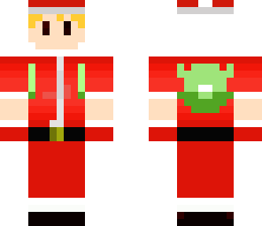 finn in a santa suit