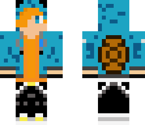 orange shirt squirtle boy hoodie