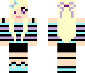 blue and purple girl