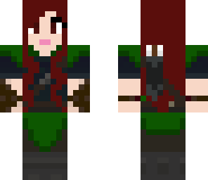 elf huntress brown hair brown eyes