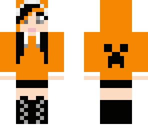 orange emo girl