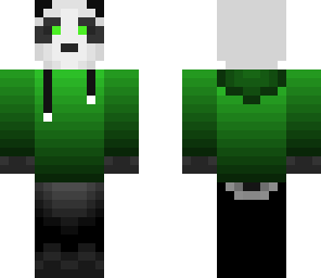panda with hoodie