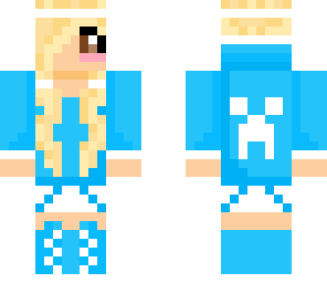 creeper girl blue