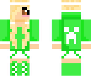 creeper girl green