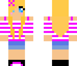purple spring girl