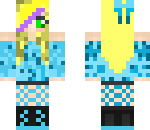 blue bow girl