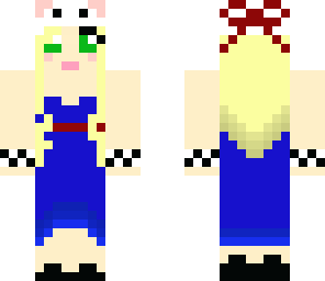 blue dress kitty hat girl