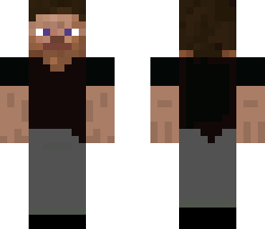 black shirt-gray pants steve