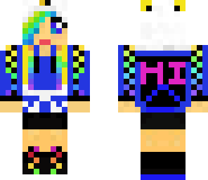 blue panda girl