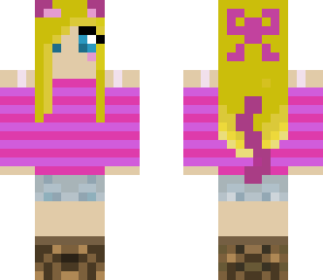 cute pink kitty girl