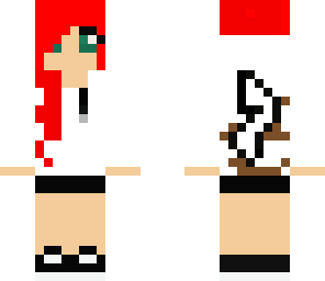 red head white pikachu girl