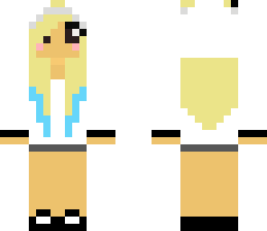blonde panda girl