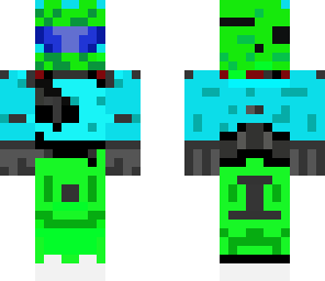 halo azul y verde