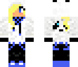 blond panda girl
