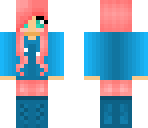 pink and blue girl