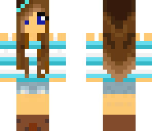 cute blue girl