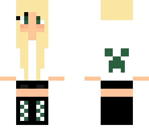 green creeper hoodie girl
