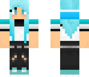 blue tomboy girl