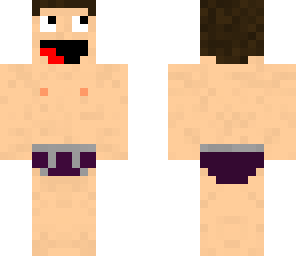 purple underwear man