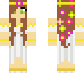 girl with flowers and crown