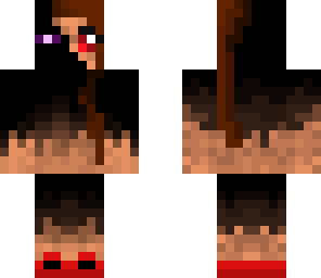 half enderman half girl skin
