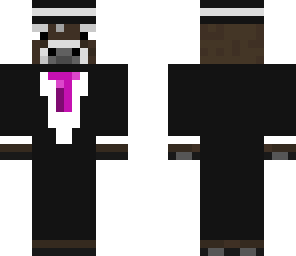 cow in purple tie