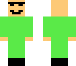 green man with glasses