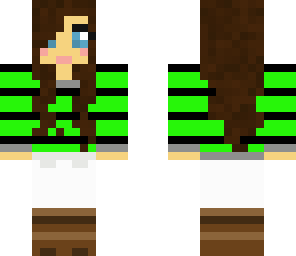 girl with green sweater and boots