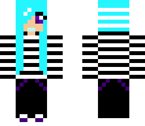 blue emo girl