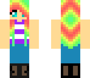 tiedye hair girl
