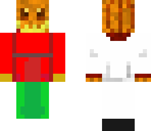 greeny red man